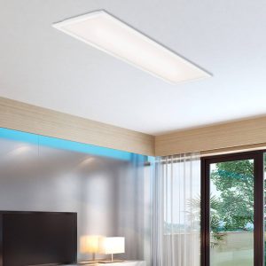 Simple LED-panel, hvidt, ultrafladt, 100 x 25 cm