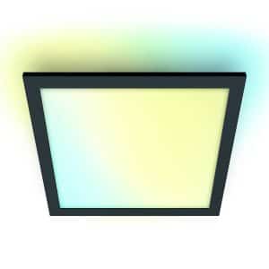 WiZ Panel LED-loftlampe, sort, 30x30 cm