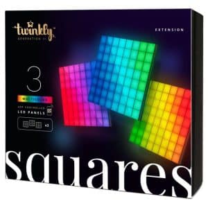 Twinkly Squares 3 Pak Lyspanel udvidelses pakke RGB - 16x16 cm 64LED