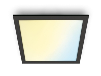 WiZ Panel loft 36 W firkantet, Intelligent loftslys, Wi-Fi, Sort, LED, Ikke-udskiftelig pære(r), 2700 K