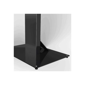 HI-ND Floorstand Glass stand - adjustable - for digital signage LED panel - with casing - black 43"