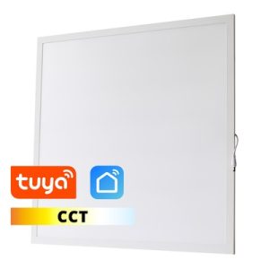 LEDlife 60x60 Wifi CCT Smart Home LED panel - 36W, Tuya/Smart Life, hvid kant - Dæmpbar : Via Smart Home, Kulør : CCT (Varm til Kold Hvid)