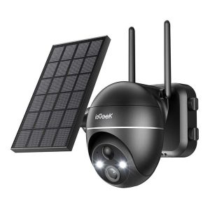 ieGeek Wireless 5MP WiFi outdoor camera ZS-GX4S black with solar panel