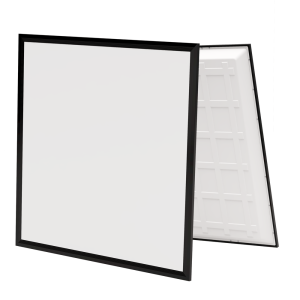 60x60 bagbelyst CCT LED panel - 36W, sort kant, 140lm/W - Dæmpbar : Ved tilkøb, Kulør : CCT (Varm til Kold Hvid)