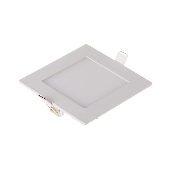 6W LED Panel - Premium, 6400K, Kvadrat - Kulør : Kold
