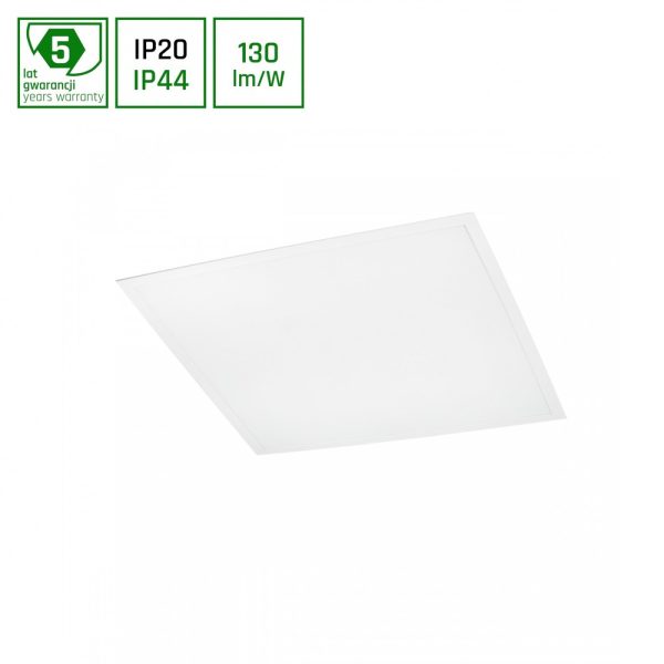 ALGINE PANEL bagbelyst 40W - med Philips driver, varm hvid, 230V, 120Â°, IP44, 600x600x26, hvid - Dæmpbar : Ikke dæmpbar, Kulør : Varm