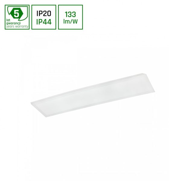 Algine Panel 40W - Bagbelyst, Neutral Hvid, 230V, 120Â°, IP20, 300x1200x32, Hvid - Dæmpbar : Ikke dæmpbar, Kulør : Neutral