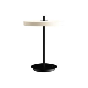 Asteria Bordlampe Perle Hvid m/ Sort base - Umage