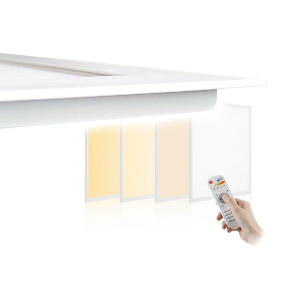 CCT LED Panel 60x60 til indbygning, 42w, 3200 lumens, RA90, hvid, IP44