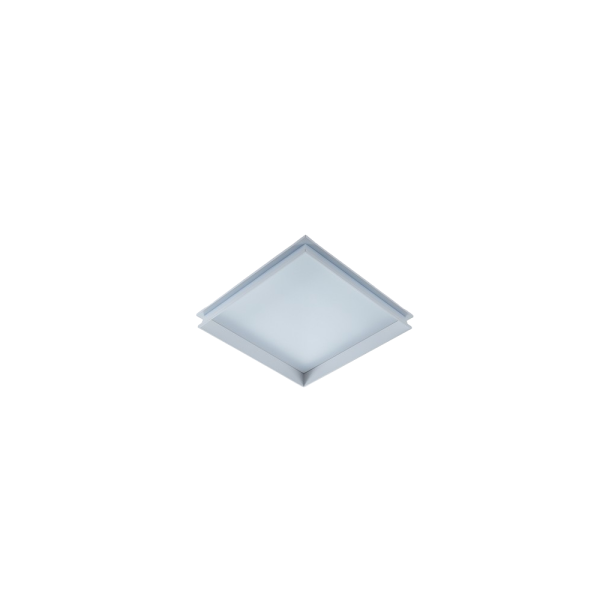 Ovenlysramme til 60x60 LED panel - Flot ovenlysvindue effekt, hvid kant