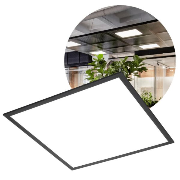 LED Panel 60x60 - 4000K - 4000lm - 40W - NIRA - Sort