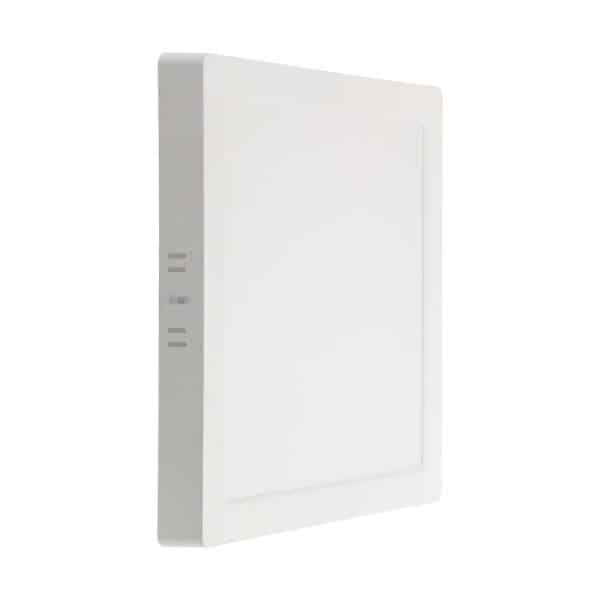 18W Påbygning Panel - Bagbelyst, 6500K, Kvadratisk - Kulør : Kold