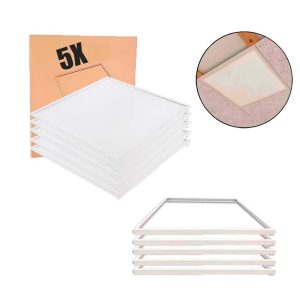LED Panel 60x60 - 5-Pak - 4000K - 4300lm - 40W - NELIO - Inkl. Troldtektramme - Hvid