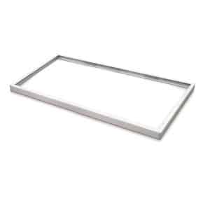 Påbygningsamme til LED Panel 30x120 - 45mm - Skrueløs - Hvid