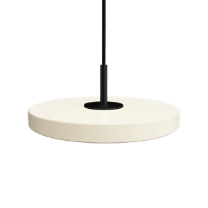 Umage Asteria Micro Pendel Med Lysdæmper Pearl White/Sort Top