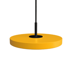 Umage Asteria Micro Pendel Med Lysdæmper Saffron Yellow/Sort Top