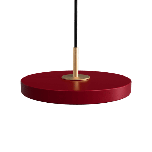 Umage Asteria Micro Pendel Ruby Red/Stål Top