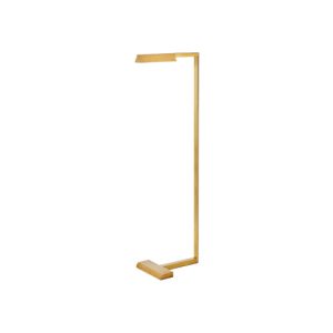 Dessau 38" Floor Lamp Natural Brass