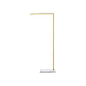 Klee 43" Floor Lamp Natural Brass/White