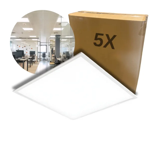 LED Panel 60x60 - 5-Pak - 4000K - 4320lm - 36W - NELIO G2 - Hvid