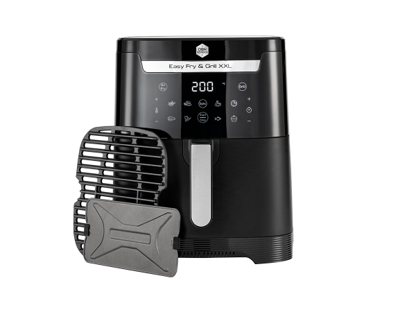 OBH NORDICA Easy Fry & Grill XXL 2in1 Sort - Air fryer AG8018S0