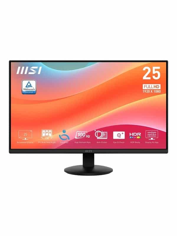 24,5" MSI PRO MP252L - 1920x1080 (FHD) - 100Hz - IPS